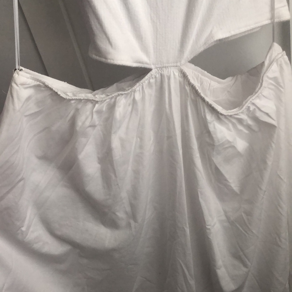 Abercrombie & Fitch White Cutout Midi Dress - Picture 8 of 9